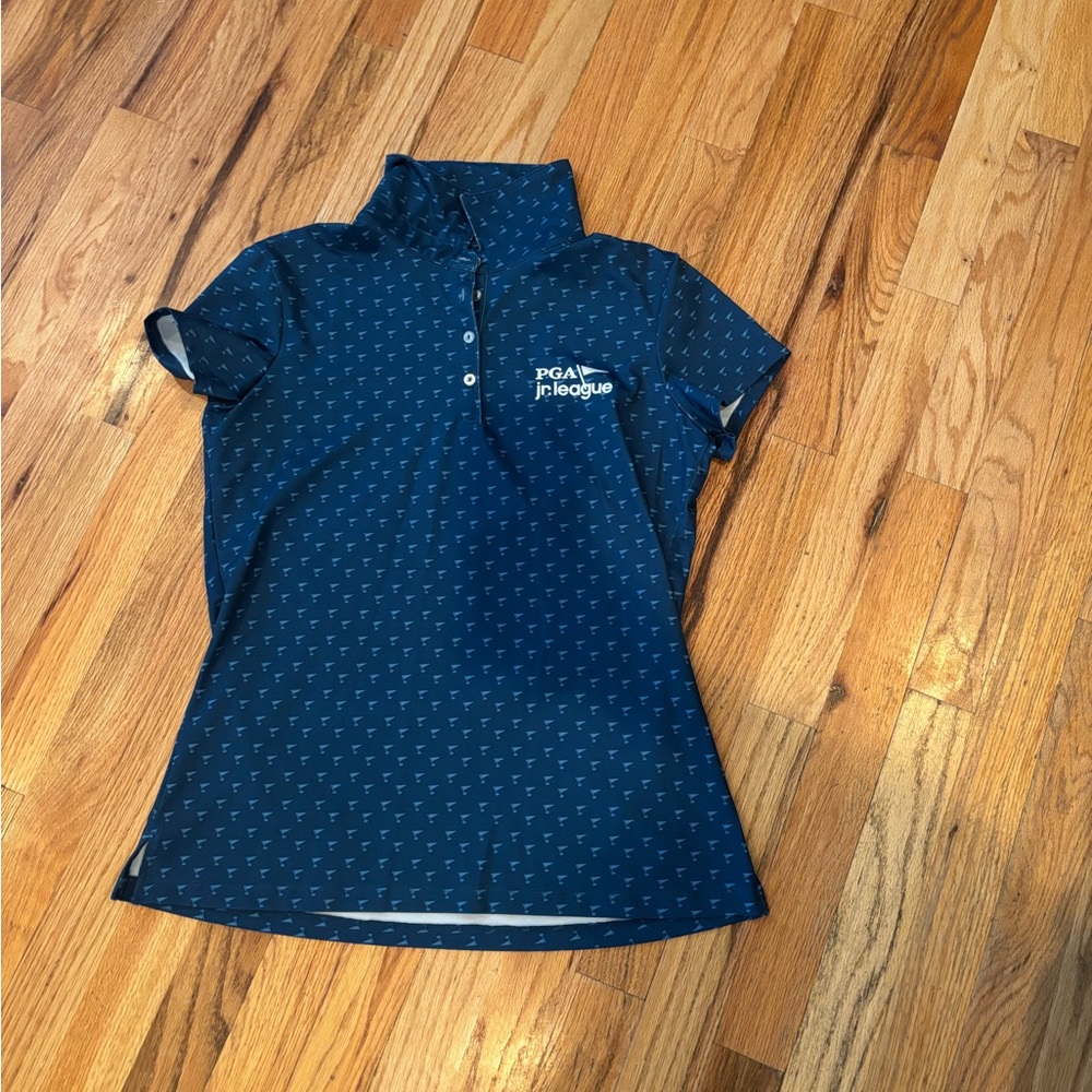 PGA Tour Kids Blue Polo Shirt